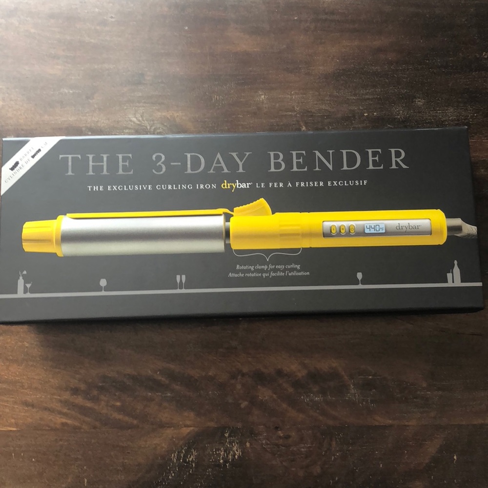 The 3 Day Bender by dry bar curling iron 1”